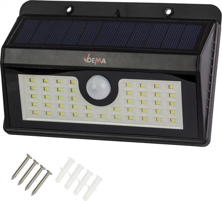 Actual product image Dema LED Sensor-Leuchte Akku Solar Bewegungsmelder Aussenleuchte Solarleuchte 300 lm (300 lm)