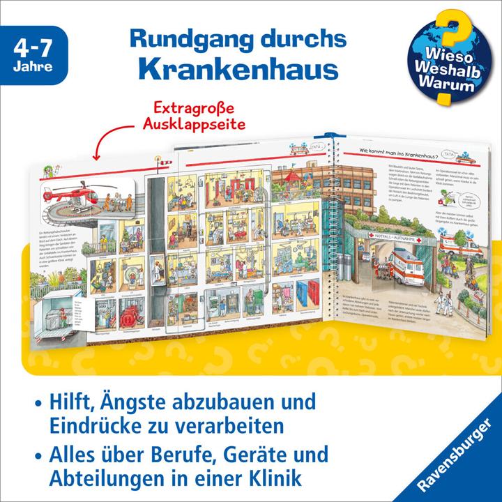 Actual product image Ravensburger Was passiert im Krankenhaus? (German, Andrea Erne, Marion Kreimeyer-Visse, 2015)