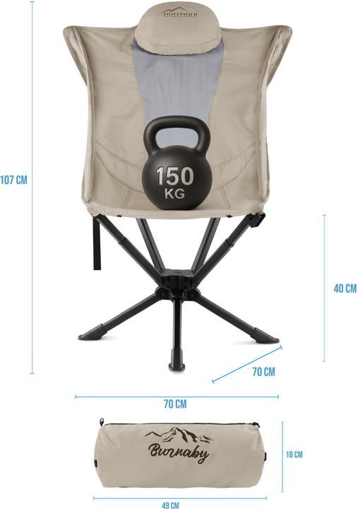 Produktbild Normani Campingstuhl Burnaby - 9695