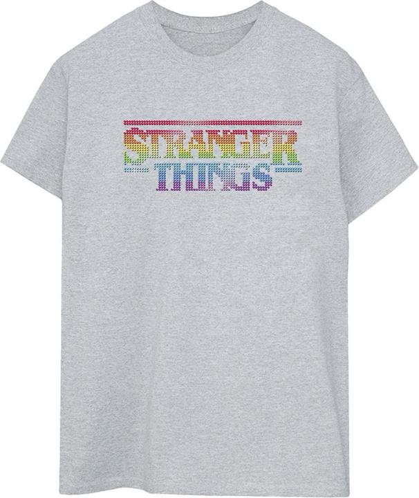 Netflix Stranger Things Rainbow Dot Logo TShirt (S)