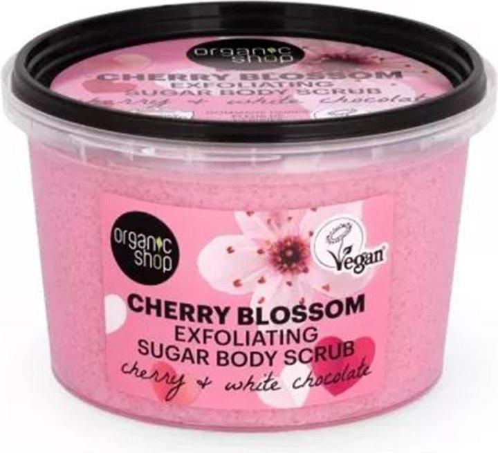 Organic Shop Cherry Blossom Exfoliating Sugar Body Scrub 250ml Cherry & White Chocolate 250g (250 ml)