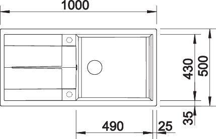 Produktbild Blanco Metra XL 6 S (Aufsatzspülbecken, 100 cm, 50 cm)