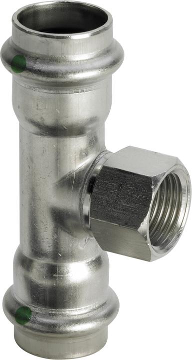 Image du produit Viega 2317.2 - Te Sanpress 2317.2 Diamètre 28 x 1/2 x 28 Acier inoxydable (Raccord à sertir)