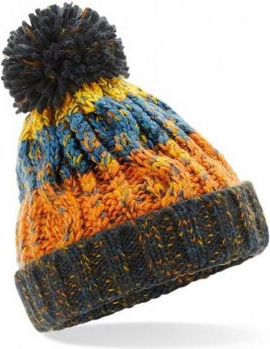 Beechfield Junior corkscrew bobble hat (One size)