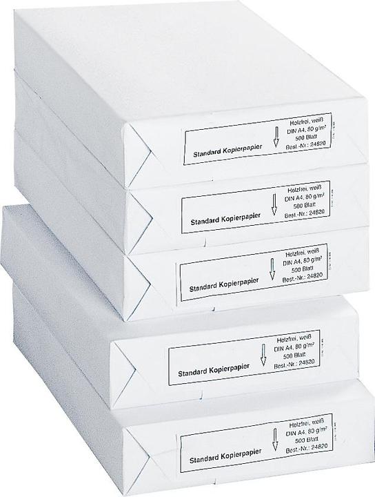 Actual product image Schäfer Shop Copy paper Standard, DIN A4, 80 75g/m², white, various colours. VE (80 g/m², 2500 x, A4)