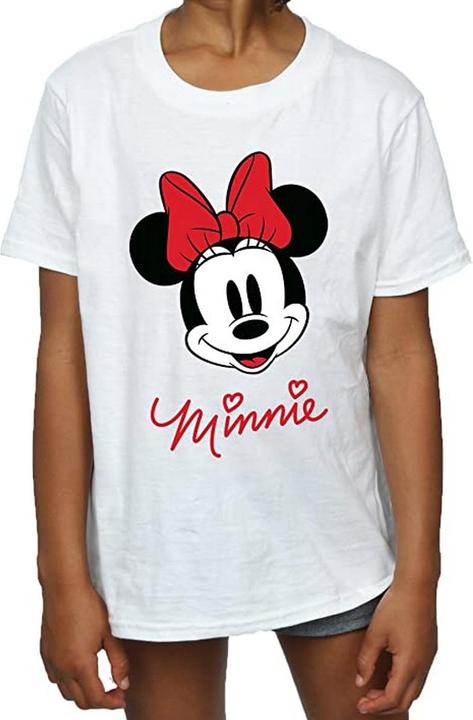 Produktbild Disney Mädchen Minnie Maus Gesicht Baumwolle TShirt (128)
