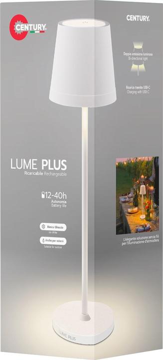 Immagine prodotto Century Lampada decorativa a LED LUME Plus bianco 2,2W 2700K Dimm. (190 lm)