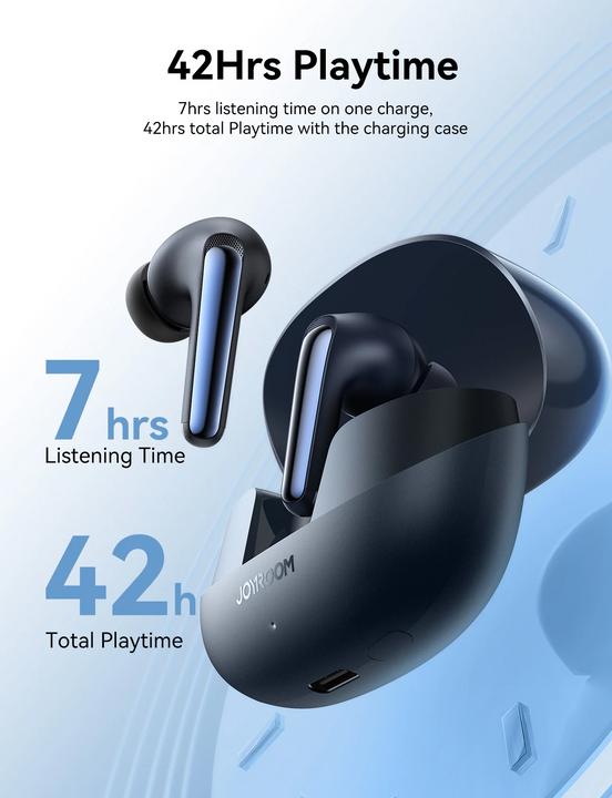 Produktbild Joyroom Funpods Series True Wireless earphones - Black (5 h, Kabelgebunden)