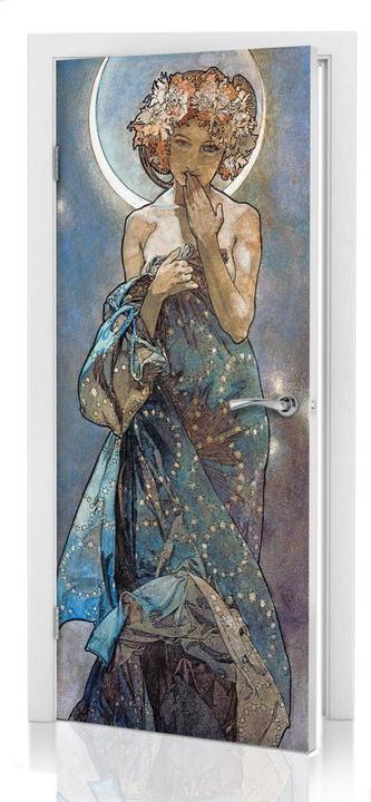 Image du produit Trenddeko Mucha - Étoiles : La lune (91 x 200 cm)