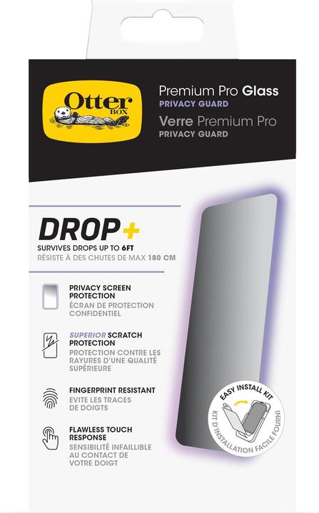 Produktbild OtterBox Premium Pro Glass Privacy Screen Protector (1 Stück, Apple iPhone 15 Pro)