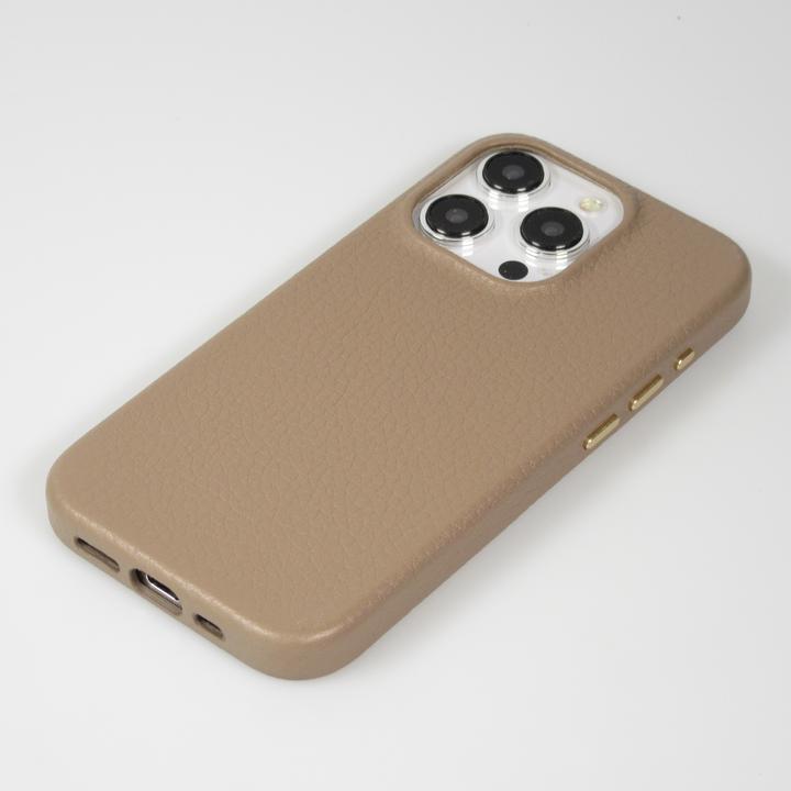 Image du produit PhoneLook Coque Cuir de veau luxe grainé intégral avec boutons métalliques et MagSafe (Apple iPhone 14 Pro Max)