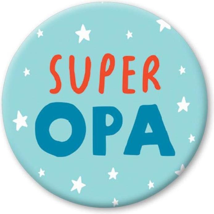 Produktbild Cart Haftmagnet Super Opa 1 Stück, Blau/Rot (1 x)