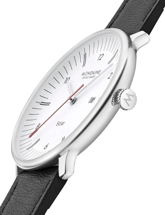 Produktbild Mondaine MLE.41910.LBV Herrenuhr Doppio Solar 41mm 5ATM (Swiss Made, Analoguhr)