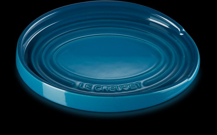 Actual product image Le Creuset Creuset ova stoneware spoon rest Deep Teal