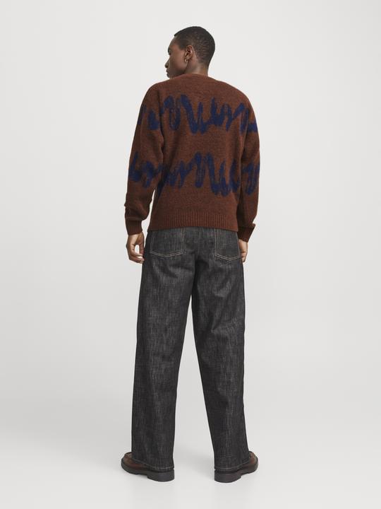 Actual product image Jack & Jones Jorollie Knit Crew Neck Styd Aw24 (XXL)