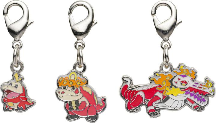 Actual product image Pokémon Pokemon Center - Fuecoco Crocalor Skeledirge keyring - 3 pieces