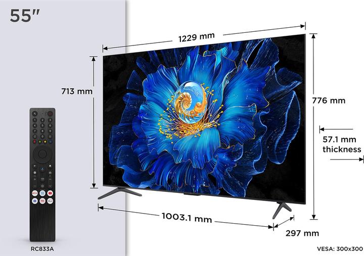 Actual product image TCL 55C6KS (55", Mini-LED, 4K, 2025)