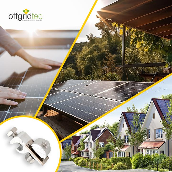 Actual product image Offgridtec Earthing clamps for PV modules 6 pcs.