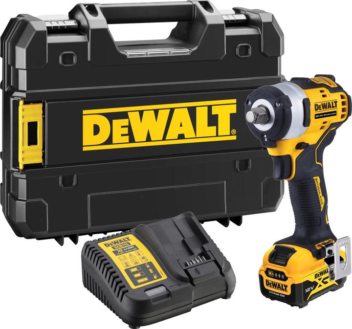 Produktbild DeWalt DCF901P1, 1/2 Zoll 12V Akku Schlagschrauber / 500Nm, UK-Netzstecker (Akkubetrieb)
