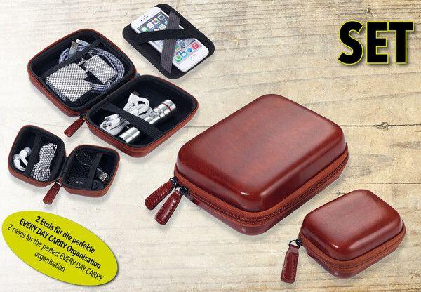 Immagine prodotto Troika Custodia per accessori da viaggio Onpack in similpelle marrone