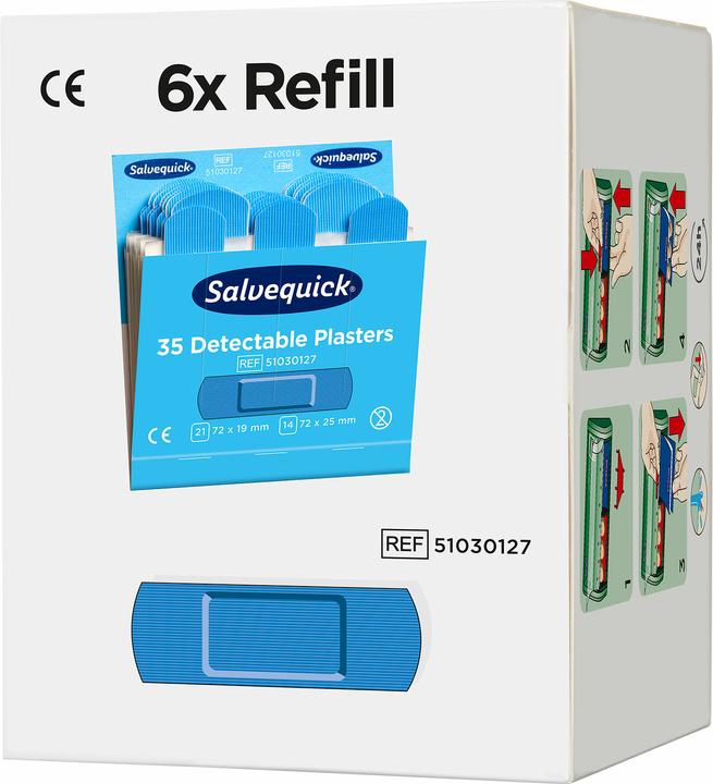 Produktbild Salvequick Pflasterstrips detectable (6 x)