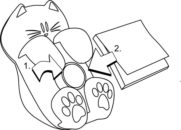 Actual product image Post-it Dispenser cat (76 x 76 mm)