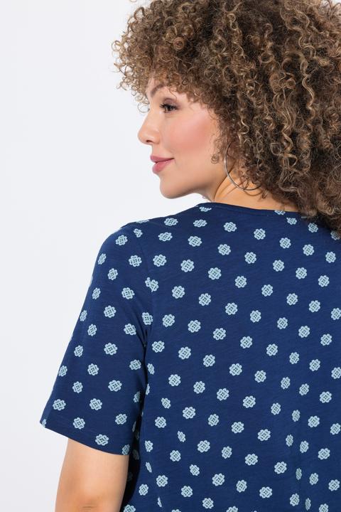 Produktbild Ulla Popken T-Shirt, Biesen, A-Linie, V-Ausschnitt, Halbarm (46, 48)