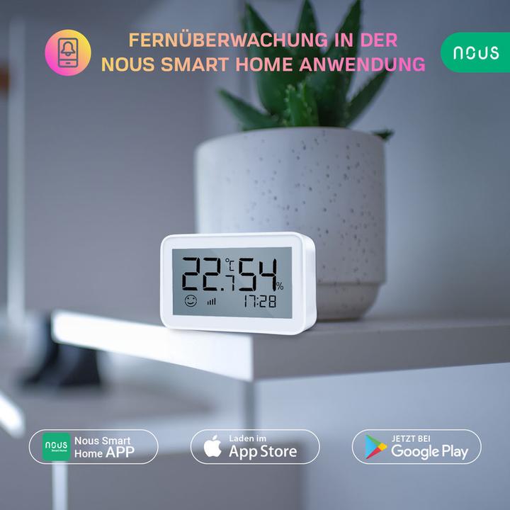 Image du produit Nous Capteur de température et d'humidité Smart LCD E6 ZigBee
