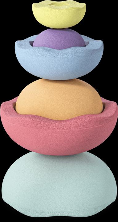 Produktbild Stapelstein Inside Rainbow Pastel 6er Set - (violet/light blue/mint/light yellow/light orange/light
