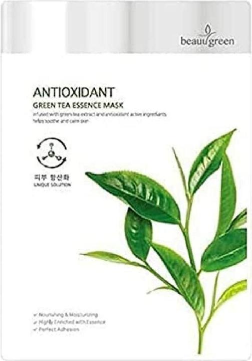 Beauugreen Antioxidant Green Tea Essence Mask Antioxidant Face Mask Green Teas