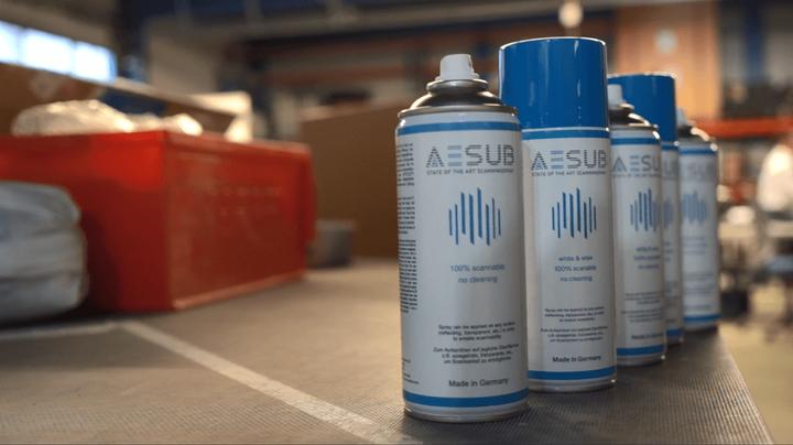 Actual product image Aesub Scanning spray