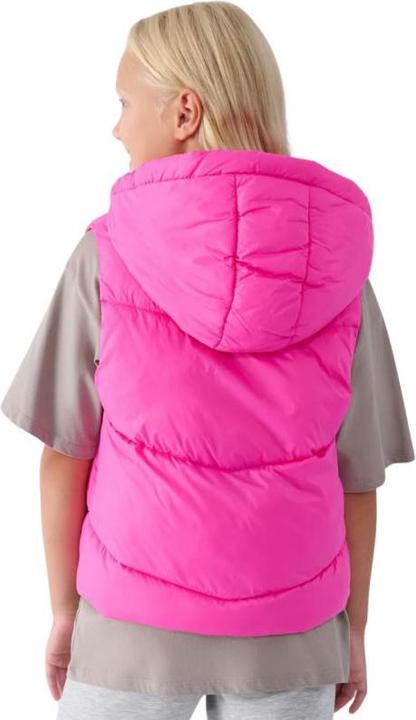 Actual product image 4F Kamizelka dla dziewczynki F129 fuksja 4FJWAW24TVJAF129 55S 152cm