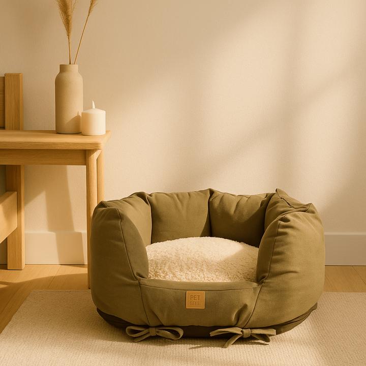 Produktbild Pet & Co. Ronny Canvas - Luxury Dog Bed in Dark Olive (Hund)