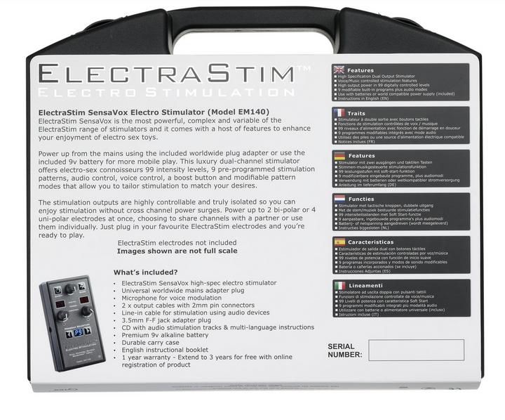 Actual product image ElectraStim SensaVox