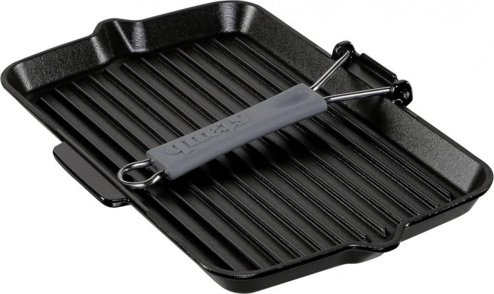 Staub Poêle à griller (34 cm, Poêle à grillades, Fonte)