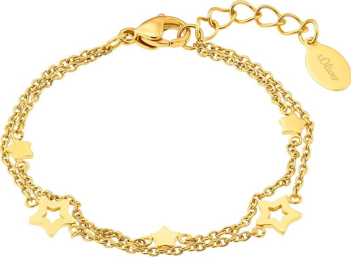Immagine prodotto S.Oliver Gioielli da braccio per ragazze, Stella in acciaio inox (14 cm, Acciaio inossidabile)