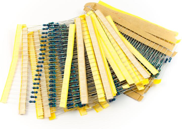 Produktbild Purecrea Widerstand Set 600 Stk. Assortiert 1/4W 1% Genauigkeit