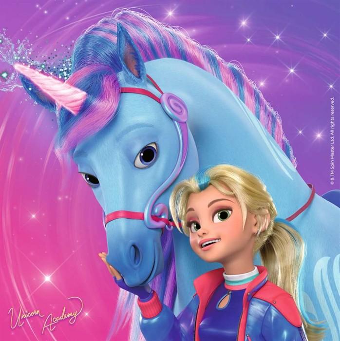 Produktbild Unicorn Academy Kinderpuzzle - 12004163 - Puzzle für Kinder ab 5 Jahren, mit 3x49 (49 Teile)