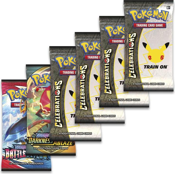 Actual product image Pokémon 25th Anniversary Celebrations V Big Tin Bundle - EN (English, Tin)