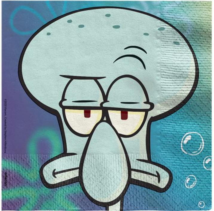 Actual product image Amscan SpongeBob (16 x, 33 x 33 cm)