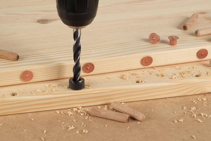 Produktbild wolfcraft wolfcraft 1 Tiefenstopp-Set 3-tlg. ø 6,8,10mm (6, 8, 10 mm)