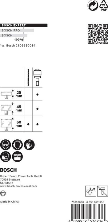 Actual product image Bosch Professional Zubehör Expert Power Change Plus Adapter (7.15 millimetres)
