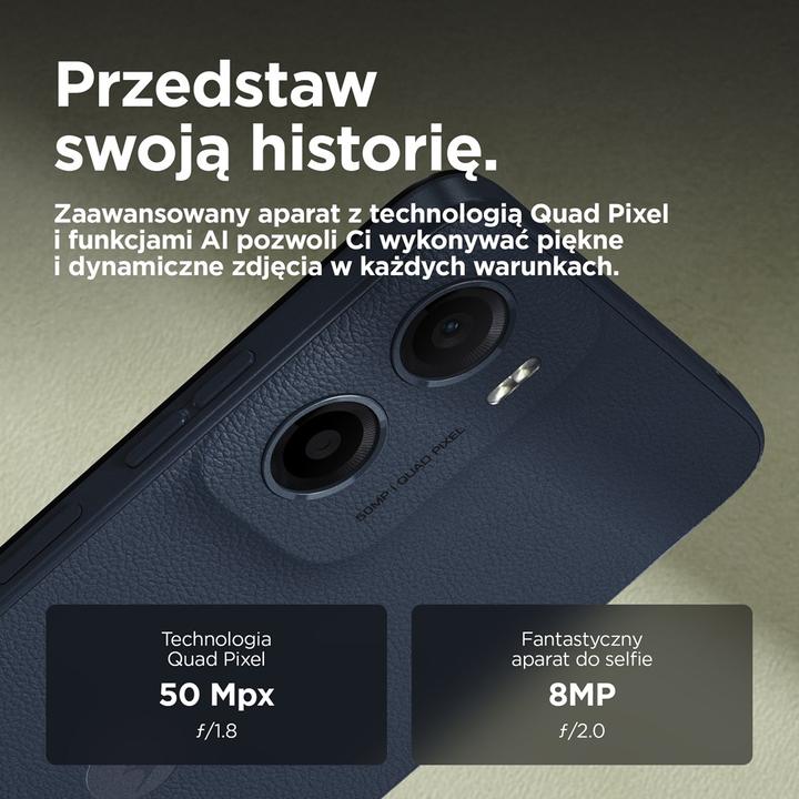 Actual product image Motorola moto g05 16 9 cm (6.67 ) Dual-SIM Android 15 4G USB Typ-C 4 GB 128 GB 5200 mAh Blau (128 GB, Blue, 6.67", Dual SIM, 50 Mpx, 4G)