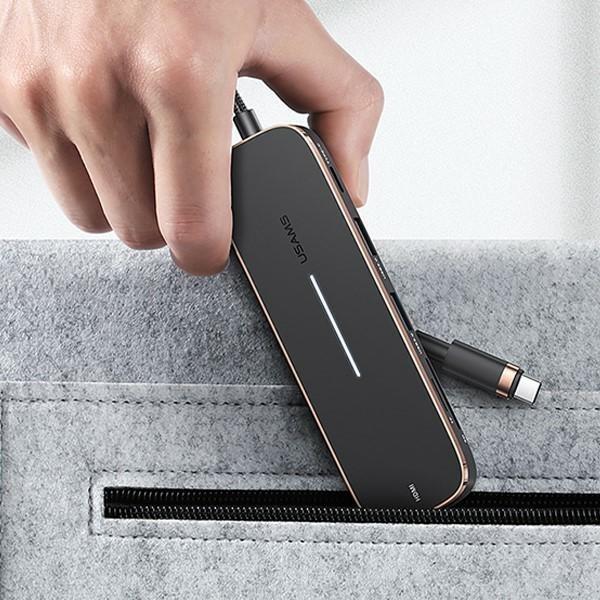 Actual product image Usams SJ575HUB01 (USB-C, 6 Ports)