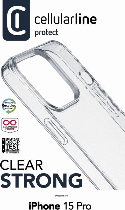 Immagine prodotto Cellularline Un caso chiaro e forte (Apple iPhone 15 Pro)