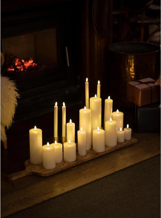 Immagine prodotto Sirius Set di candele LED Sille, 2 cm x 350 mm, bianco, ricaricabile (2 x)