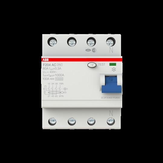 Actual product image ABB F204A-80/0,3 RCD circuit breaker 80A