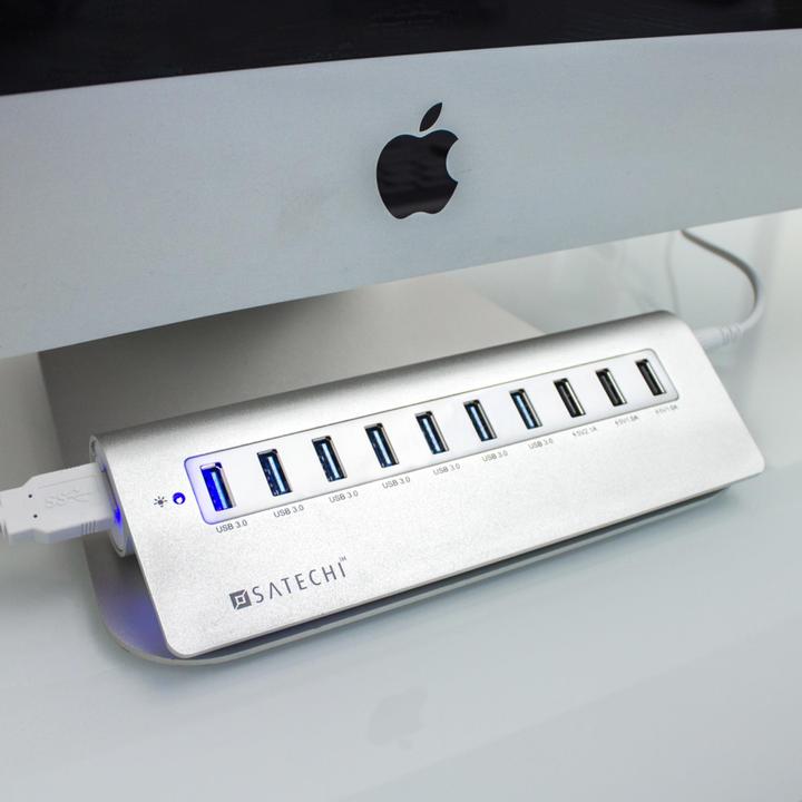 Produktbild Satechi USB 3.0 Hub im Mac Design (USB-A, 10 Ports)