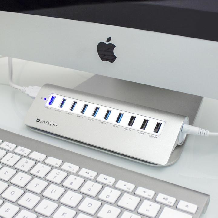 Produktbild Satechi USB 3.0 Hub im Mac Design (USB-A, 10 Ports)