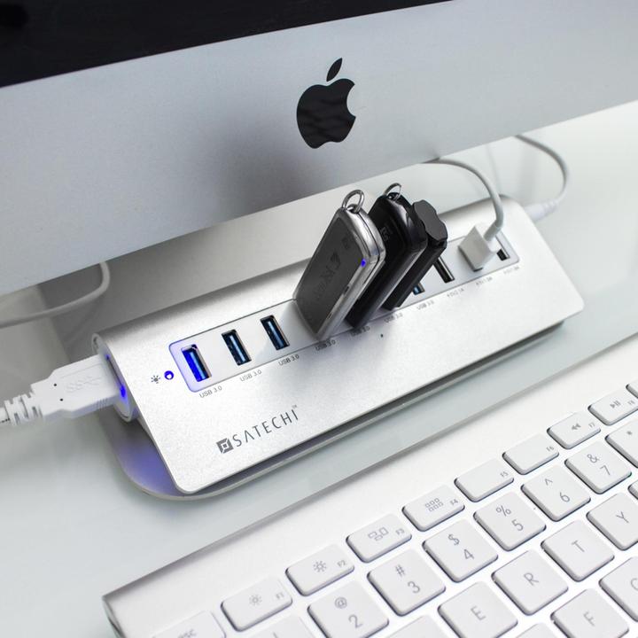 Produktbild Satechi USB 3.0 Hub im Mac Design (USB-A, 10 Ports)